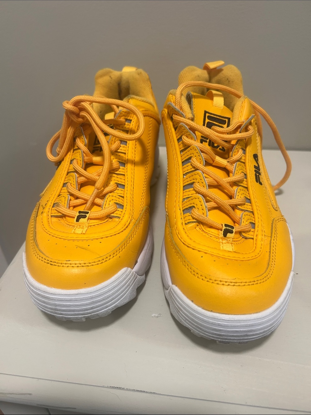 Yellow Women’s Fila Disruptor size 9.5